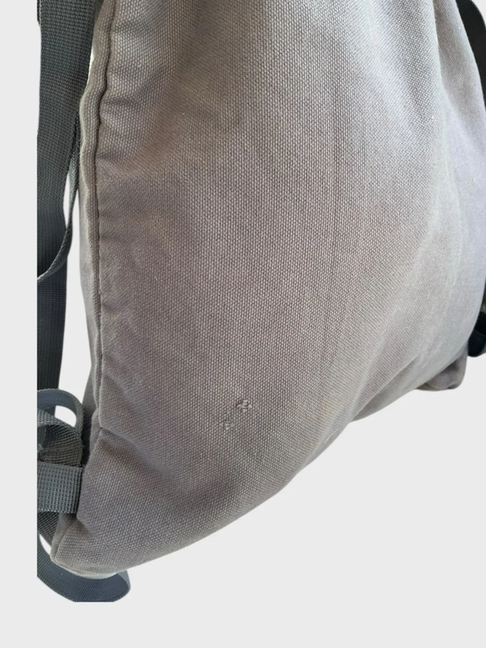 Disney World Backpack Distressed Denim Grey Drawstring Vintage Style Bag
